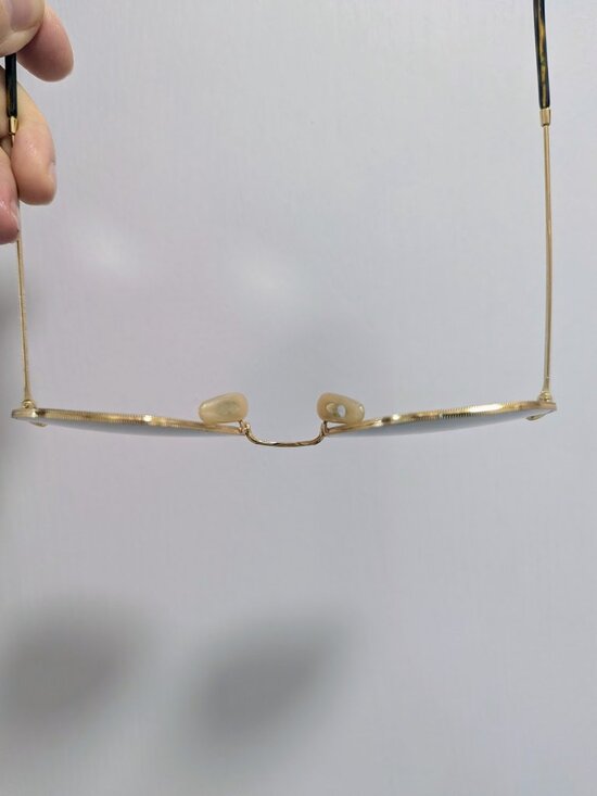 Ray-Ban RB3548N Hexagonal Metal Sunglasses 54mm Gold Green G15 Lenses main image 4